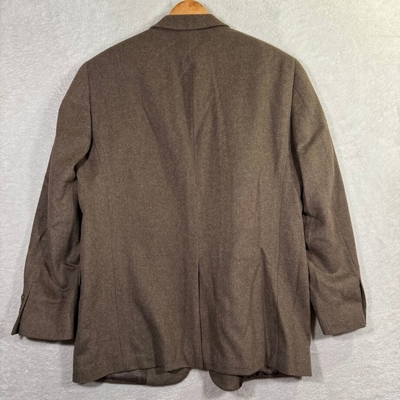 Turnbury Mens 44L Brown Sport Coat Blazer 100% Camel Hair Jacket Thick Casual - Picture 10 of 12